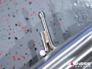 Jaguar F-TYPE Performance Exhaust System - MADNESS - 2.0L Turbo - Center Exit - Vacuum Valve Design - Black Chrome Exhaust Tips Jaguar F-TYPE Performance Exhaust System - MADNESS - 2.0L Turbo - Center Exit - Vacuum Valve Design - Black Chrome Exhaust Tips